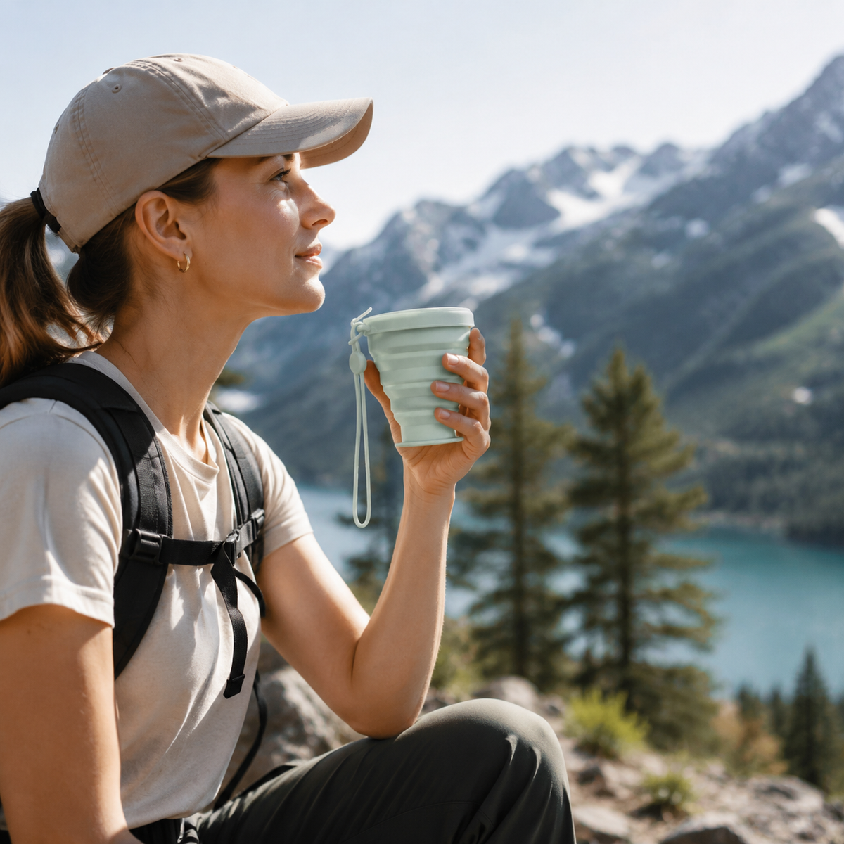 Portable Silicone Folding Water Cup