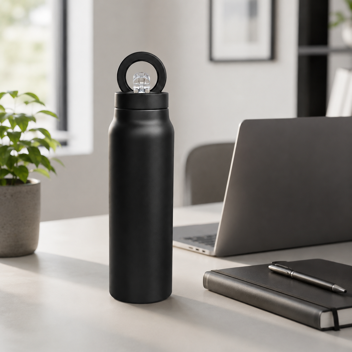 Magnetic Insulated Water Bottle and Phone Stand