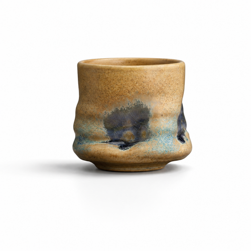Hand-Shaped Rustic Ceramic Cup