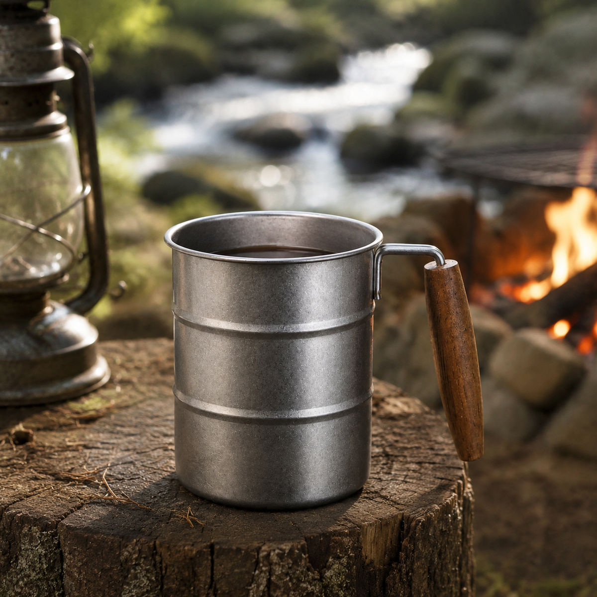 Vintage Industrial Camping Mug